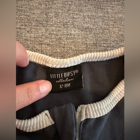 Little Bipsy 2-Way Zip Romper in Slate Blue - 12-18 Months - Picture 2 of 7